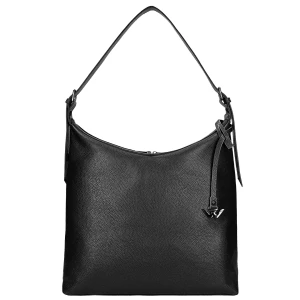 Duża czarna skórzana torebka damska 80445-51 Wojas