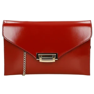 Czerwona skórzana kopertowka damska 80465-55 Wojas
