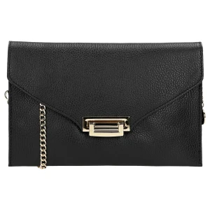Czarna skórzana kopertowka damska 80386-51 Wojas