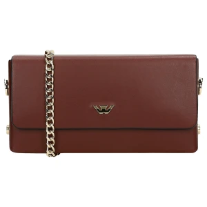 Skórzana bordowa torebka damska wizytowa 80341-55 Wojas