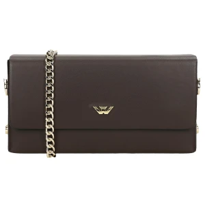 Ciemnobrązowa wizytowa torebka damska 80341-52 Wojas