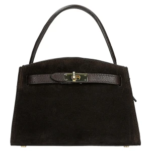 Elegancka czekoladowa torebka kuferek 80487-72 Wojas