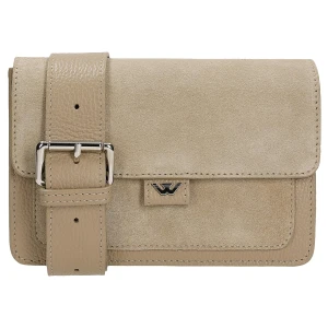 Mała beżowa torebka damska z łączonych skór 80240-74 Wojas