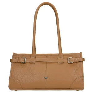 Jasnobrązowa torebka damska ze skóry naturalnej 80479-53 Wojas