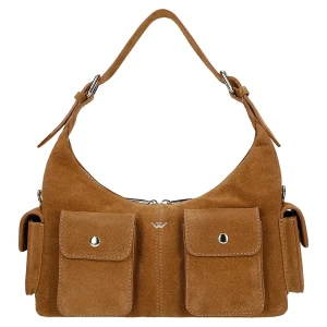 Brązowa torebka damska z dwoiny 80480-63 Wojas