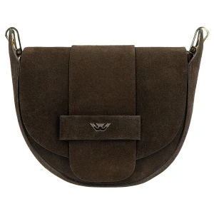 Mała czekoladowa torebka damska polksiezyc 80489-62 Wojas