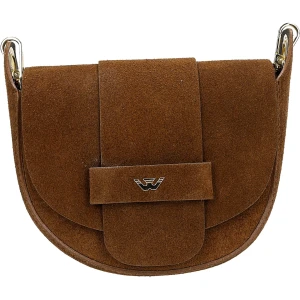 Mała półokrągła torebka damska z dwoiny 80489-63 Wojas