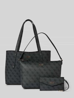 torebka z aplikacją z metką model 'BRENTON TOTE' Guess