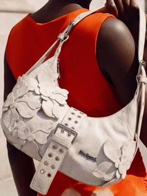 Torebka z aplikacjami kwiatów Desigual