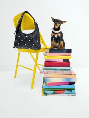 torebka z ćwiekami ze skóry ekologicznej Desigual