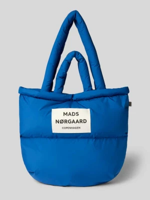 Torebka z detal z logo i pikowaniem MADS NØRGAARD