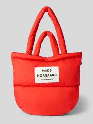 Torebka z detal z logo i pikowaniem MADS NØRGAARD