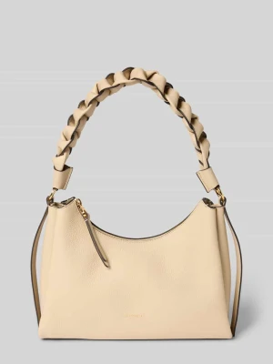 torebka z detal z logo model 'BOHEME GRANA DOUBLE HOBO' Coccinelle