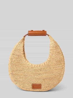 Torebka z detalem z logo model ‘MOON RAFFIA’ Staud