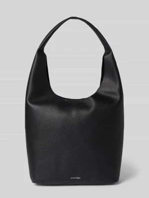 Torebka z detalem z logo model 'SLOUCHY PEBBLE MEDIUM' CK Calvin Klein
