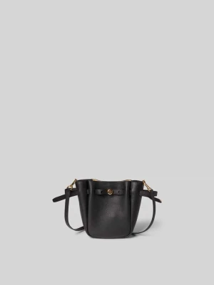 Torebka z detalem z logo Tory Burch Czarny