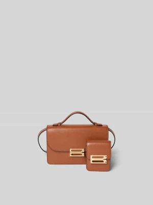 Torebka z detalem z logo Victoria Beckham Jasnobrązowy