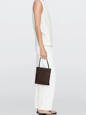 Torebka Z Dwoma Przegrodami Ze Skóry Nappa - Brązowy - Massimo Dutti - Female