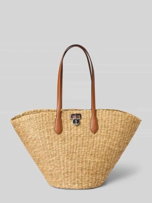 Torebka z efektem plecionki Lauren Ralph Lauren