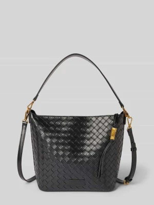 Torebka z efektem plecionki model ‘KINNA HOBO’ Seidenfelt