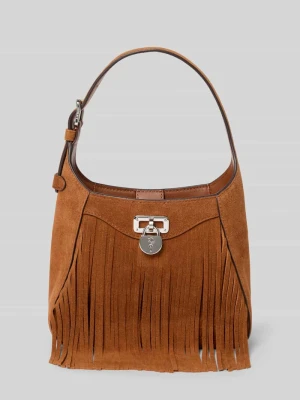 Torebka z frędzlami i uchwytem Lauren Ralph Lauren
