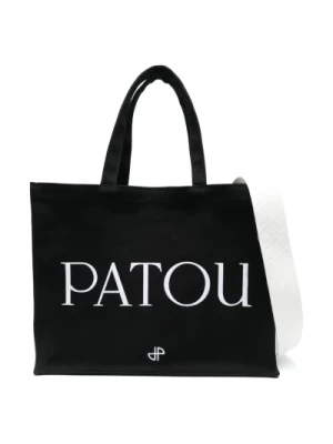 Torebka z haftowanym logo Patou
