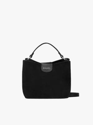 Torebka z łączonych materiałów Bravo Moda Czarny