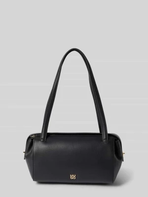 Torebka z materiał skóropodobny model 'Meelo_Duffle SM' Hugo Czarny