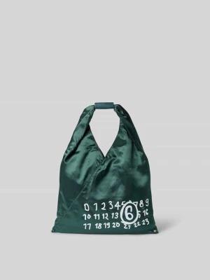 Torebka z nadrukiem z logo MM6 Maison Margiela Zielony