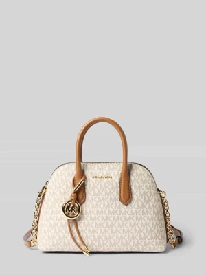 Torebka z nadrukiem z logo na całej powierzchni model 'Freddie' Michael Kors Złamany biały