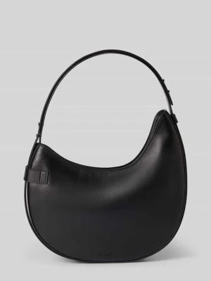 Torebka z naturalnej skóry bydlęcej z aplikacją z logo Lauren Ralph Lauren