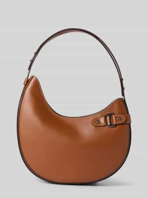 Torebka z naturalnej skóry bydlęcej z aplikacją z logo Lauren Ralph Lauren