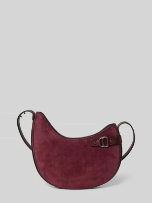 Torebka z naturalnej skóry bydlęcej z ozdobną aplikacją Lauren Ralph Lauren