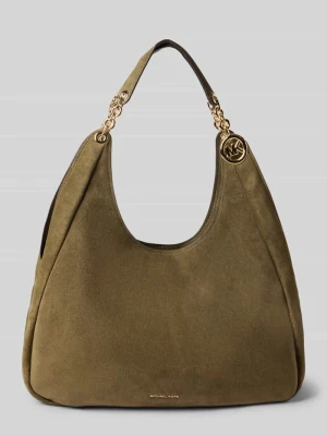 Torebka z naturalnej skóry model 'ELLIE' Michael Kors Khaki