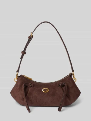 Torebka z paskiem na ramię model 'ALLEGRA' Guess Ciemnobrązowy