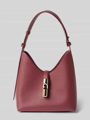 Torebka z prawdziwej skóry model 'GOCCIA' Furla Bordowy