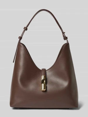 Torebka z prawdziwej skóry model 'GOCCIA' Furla Ciemnobrązowy