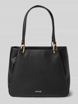 Torebka z uchwytem z detal z logo model 'Orin 2.0_Small Tote' Hugo Czarny