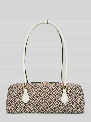 Torebka z uchwytem z wzór z logo model 'TH GRACE SHOULDER BAG' Tommy Hilfiger