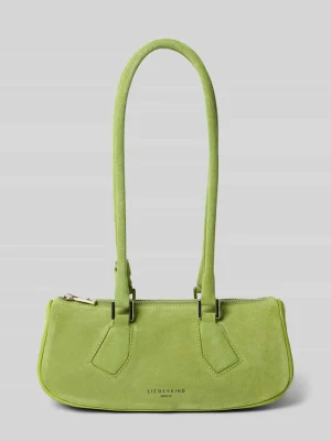 torebka z weluru z detal z logo model 'CECILE' liebeskind berlin