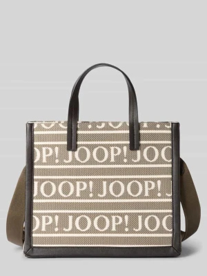 Torebka z wyhaftowanym logo na całej powierzchni model ‘Aurelia’ Joop!