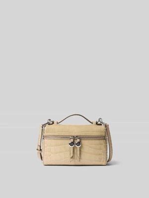 Torebka z wytłoczeniem krokodyla Tory Burch Beżowy