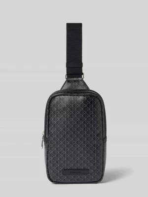 Zdjęcie produktu torba na ramię z wzorem z logo Calvin Klein czarny