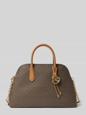 Torebka z wzorem z logo model 'FREDDIE' Michael Kors Ciemnobrązowy