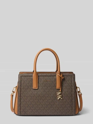 Torebka z wzorem z logo model 'LAILA' Michael Kors Średniobrązowy
