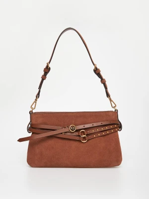 Torebka zamszowa Belt Bag PINKO