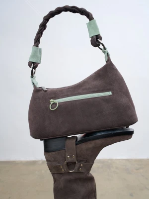 Torebka zamszowa Mint Chocolate ONE SIZE