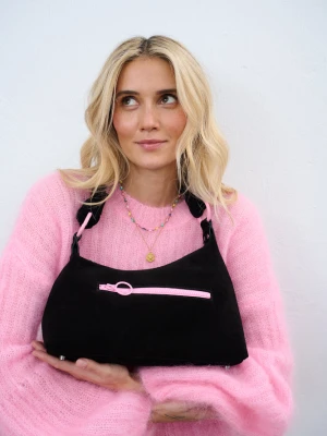 Torebka zamszowa Rebel Pink ONE SIZE