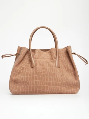 Torebka zamszowa shopper ELISABETTA FRANCHI