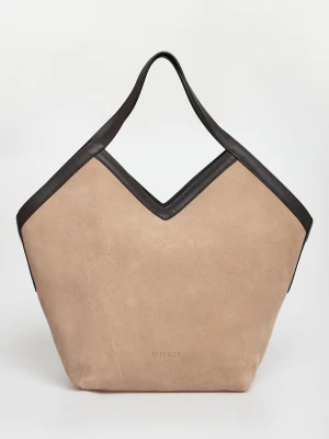 Torebka zamszowa shopper PESERICO